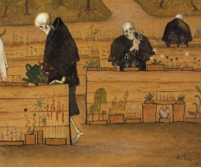 死の庭 作： Hugo Simberg